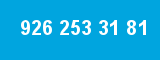 926 253 31 81 926 253 31 81